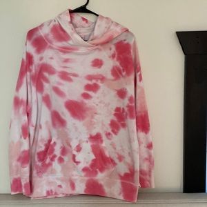 PINK tie dye sweatshirt